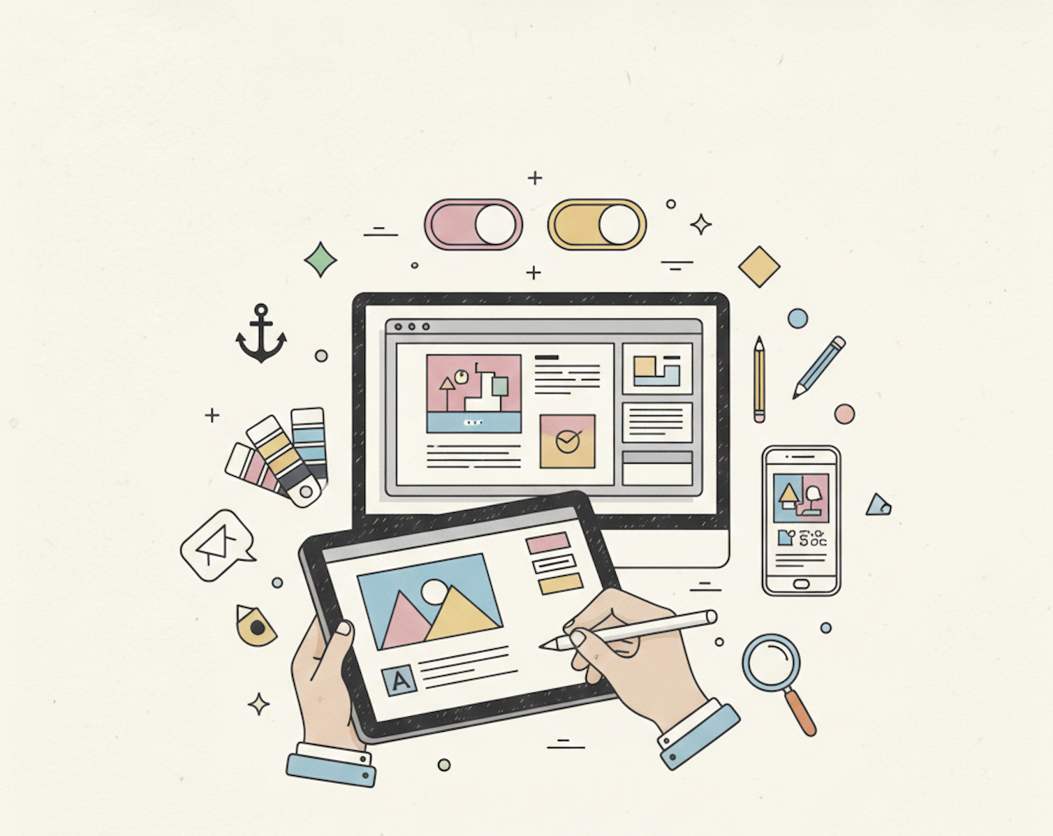Graphic Design service by Monakin Studio — Custom Development Agency India