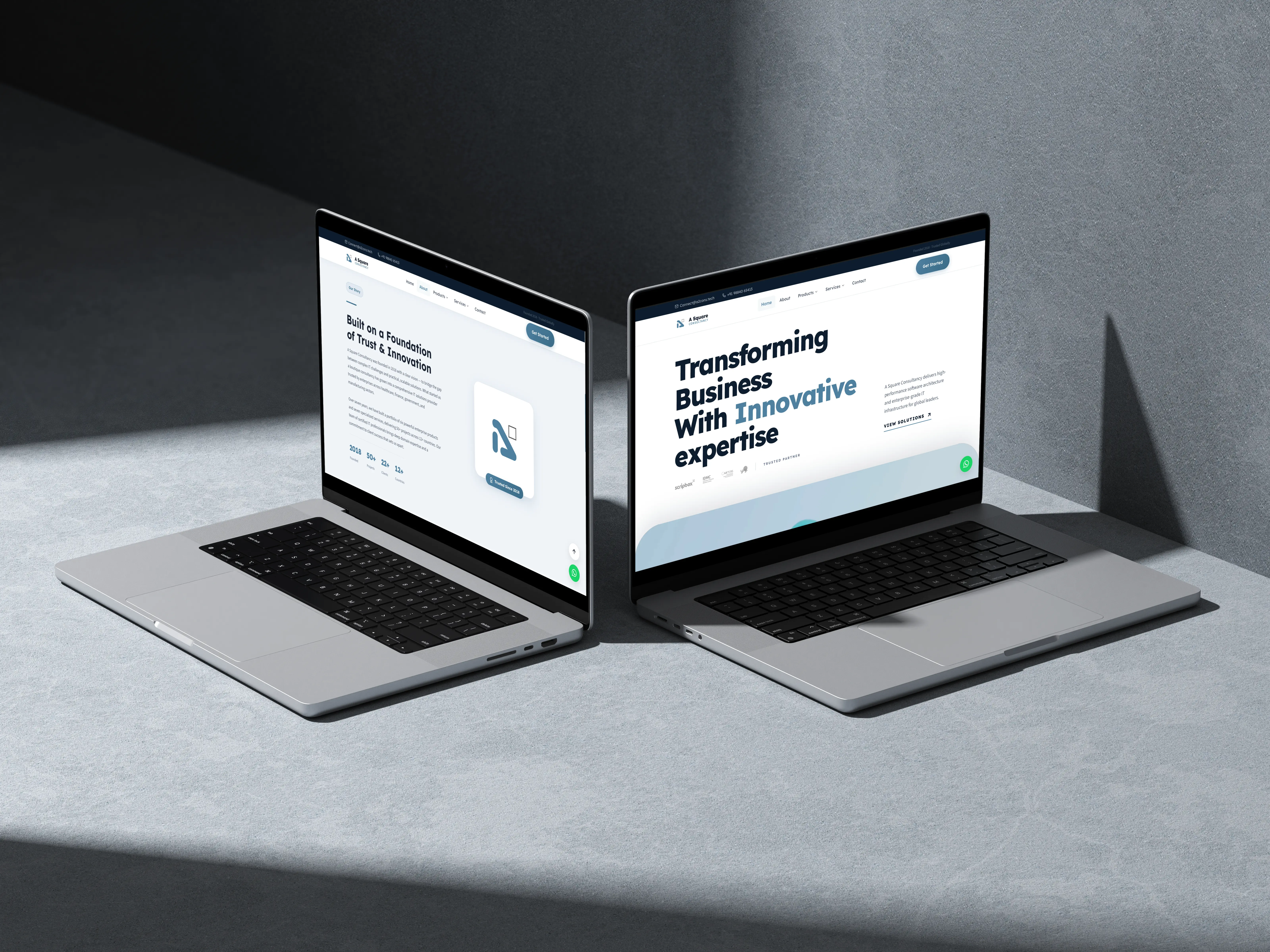 A Square Consultancy — IT Infrastructure & Security project by Monakin Studio, Tamil Nadu, India