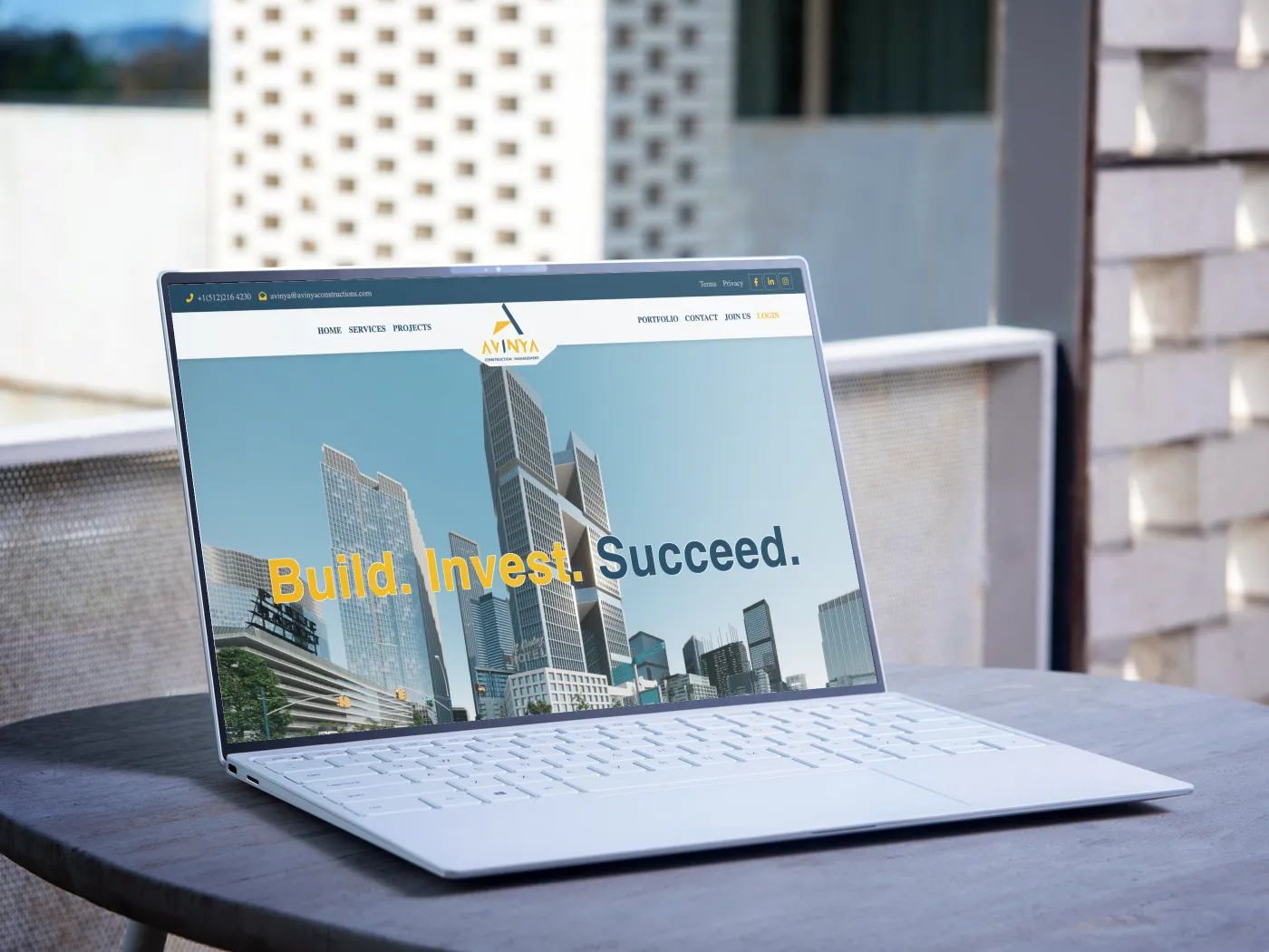 Avinya Constructions & Management — Construction project by Monakin Studio, Texas, USA